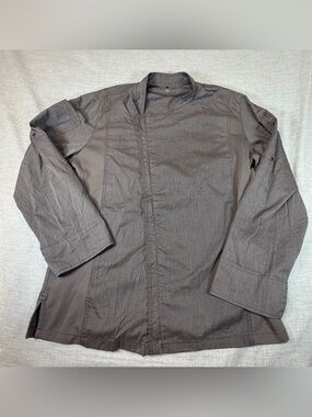 Chef Works Men's Brown heather Lightweight Chef Jacket